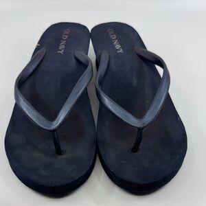 Old Navy Dark Blue Flip Flops